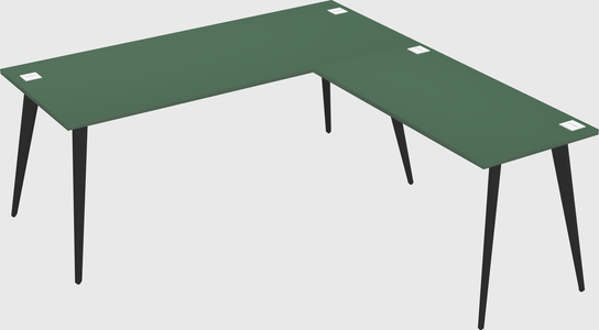 Modern l-shaped office desk