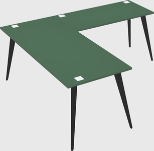 Modern l-shaped office desk