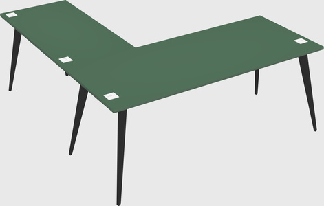 Modern l-shaped office desk