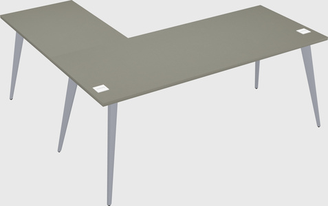 Modern l-shaped office desk