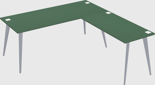 Modern l-shaped office desk