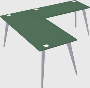 Modern l-shaped office desk