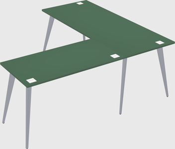 Modern l-shaped office desk