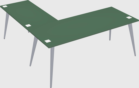 Modern l-shaped office desk