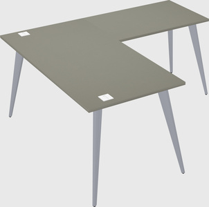 Modern l-shaped office desk