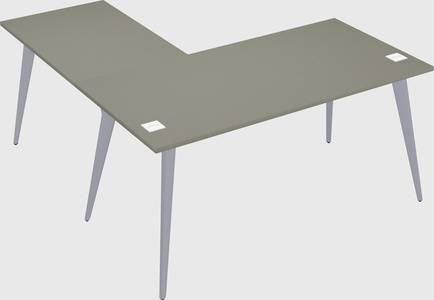 Modern l-shaped office desk