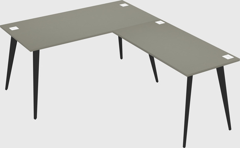 Modern l-shaped office desk