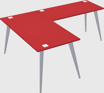 Modern l-shaped office desk