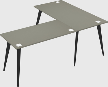Modern l-shaped office desk