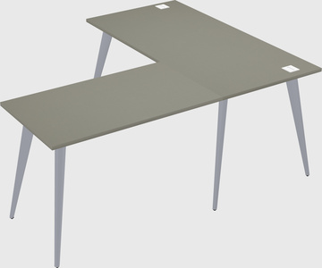 Modern l-shaped office desk