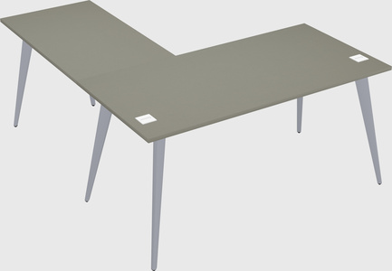Modern l-shaped office desk