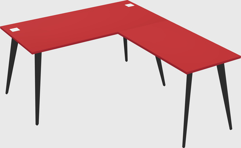 Modern l-shaped office desk