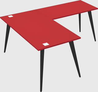 Modern l-shaped office desk