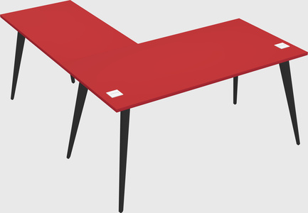Modern l-shaped office desk
