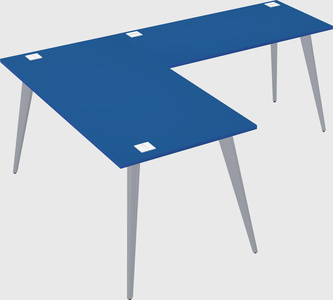 Modern l-shaped office desk