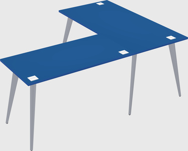 Modern l-shaped office desk