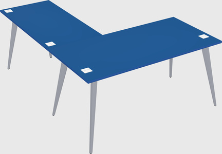 Modern l-shaped office desk