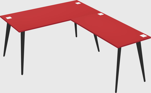 Modern l-shaped office desk