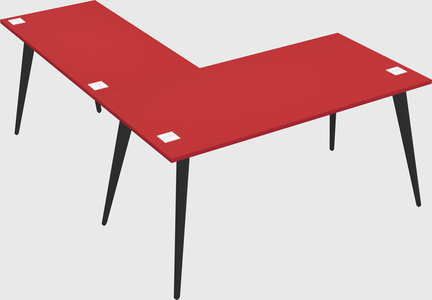 Modern l-shaped office desk