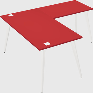 Modern l-shaped office desk