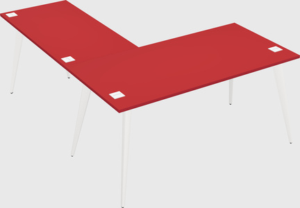 Modern l-shaped office desk