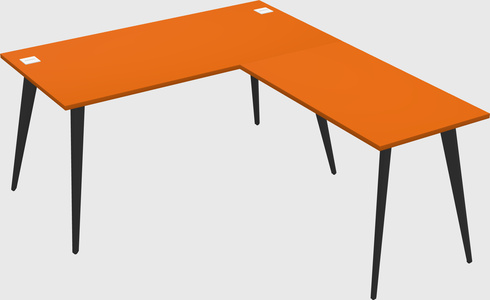 Modern l-shaped office desk