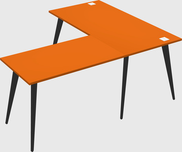 Modern l-shaped office desk
