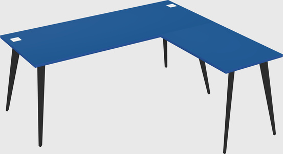 Modern l-shaped office desk