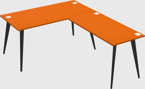 Modern l-shaped office desk