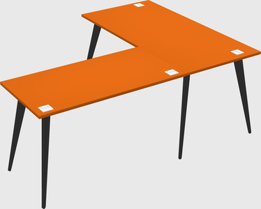 Modern l-shaped office desk