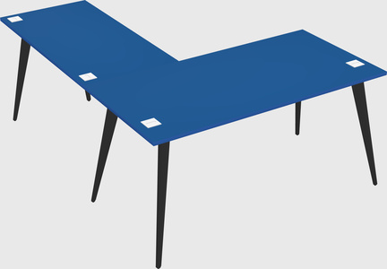 Modern l-shaped office desk