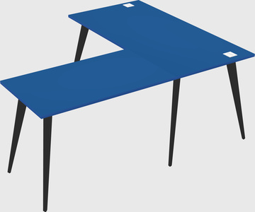 Modern l-shaped office desk