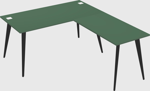 Modern l-shaped office desk