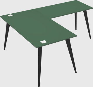 Modern l-shaped office desk