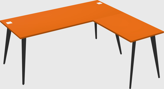 Modern l-shaped office desk