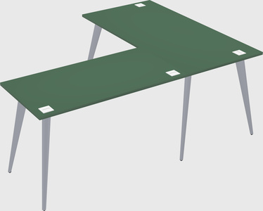 Modern l-shaped office desk