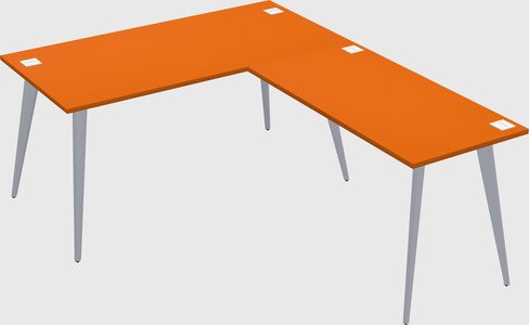 Modern l-shaped office desk