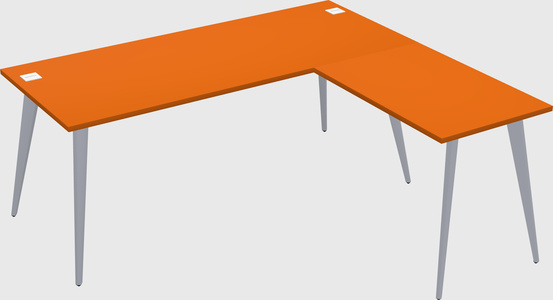 Modern l-shaped office desk