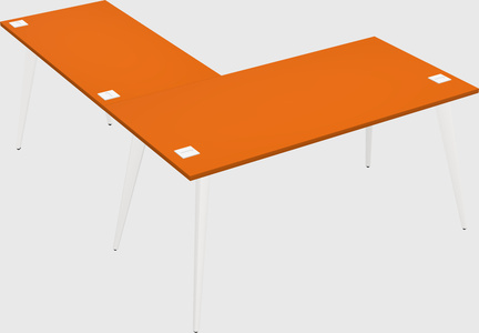 Modern l-shaped office desk