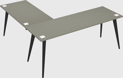 Modern l-shaped office desk
