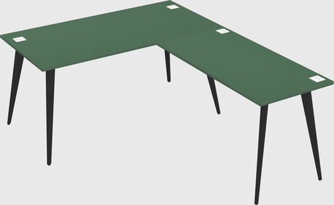 Modern l-shaped office desk