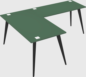 Modern l-shaped office desk