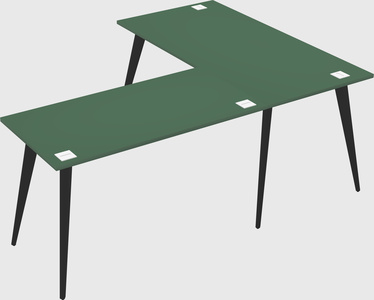 Modern l-shaped office desk