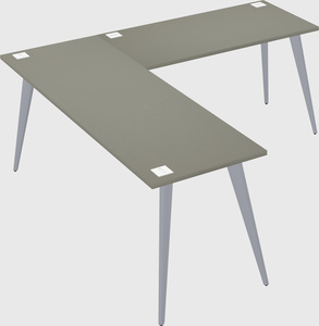 Modern l-shaped office desk