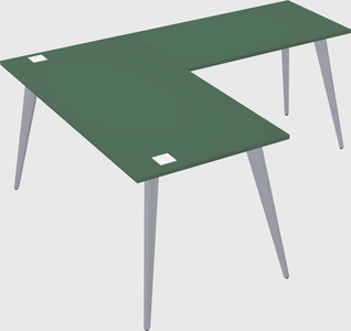 Modern l-shaped office desk
