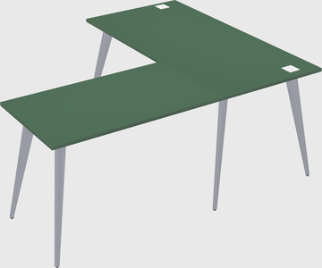 Modern l-shaped office desk
