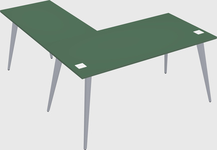 Modern l-shaped office desk