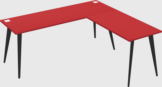 Modern l-shaped office desk