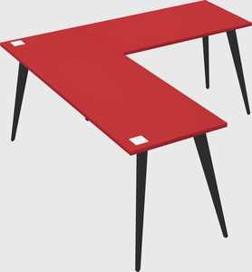 Modern l-shaped office desk