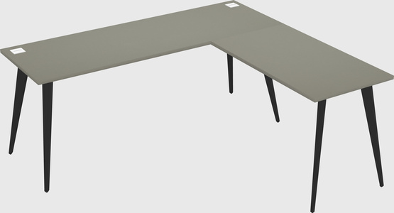 Modern l-shaped office desk